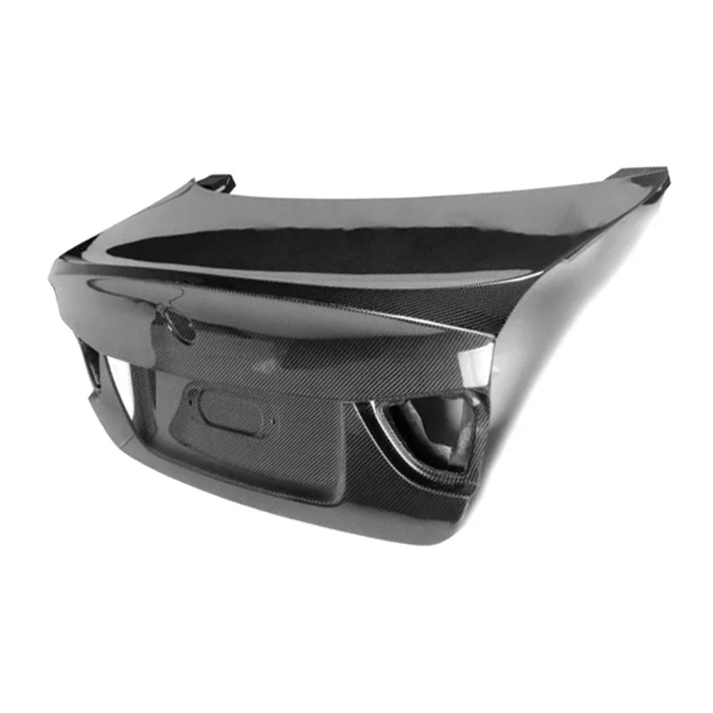 Real Carbon Fiber Rear Bumper Hood with Trunk Step Bar MBJ Style  for  3 Series E90 LCI 4-Door 2009-2013 E90 Rear Trunk